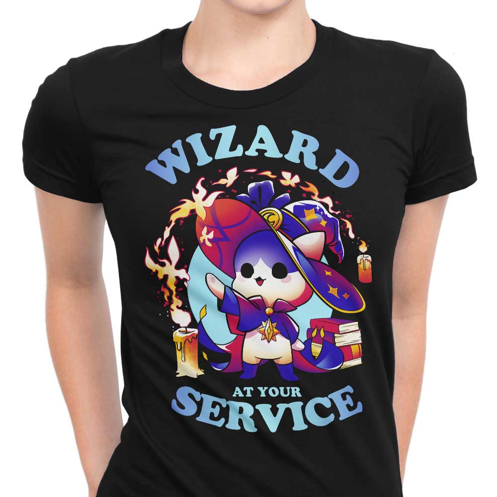 Wizard at Your Service Women's Apparel - Adult & Kids T-Shirts, Sweatshirts & Hoodies apparel design preview 1