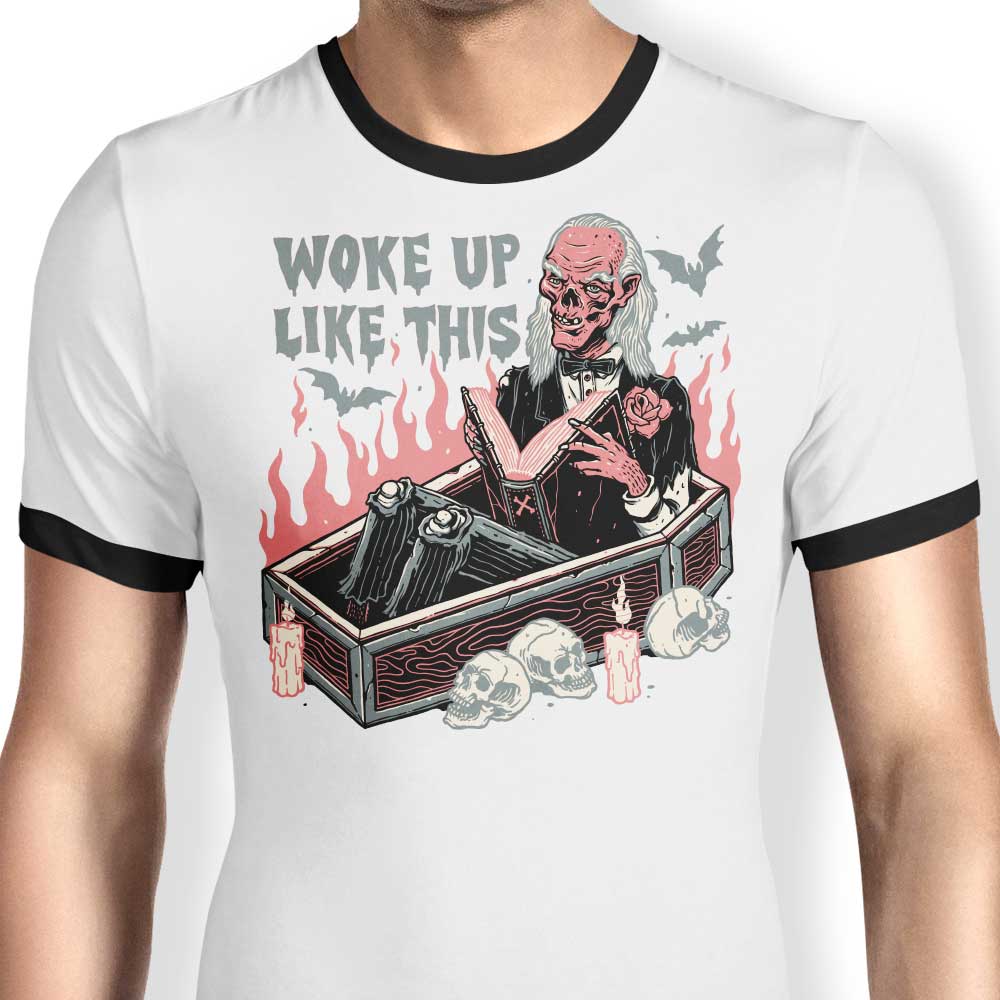 Woke Up Like This Ringer - Adult & Kids T-Shirts, Sweatshirts & Hoodies apparel design preview 1