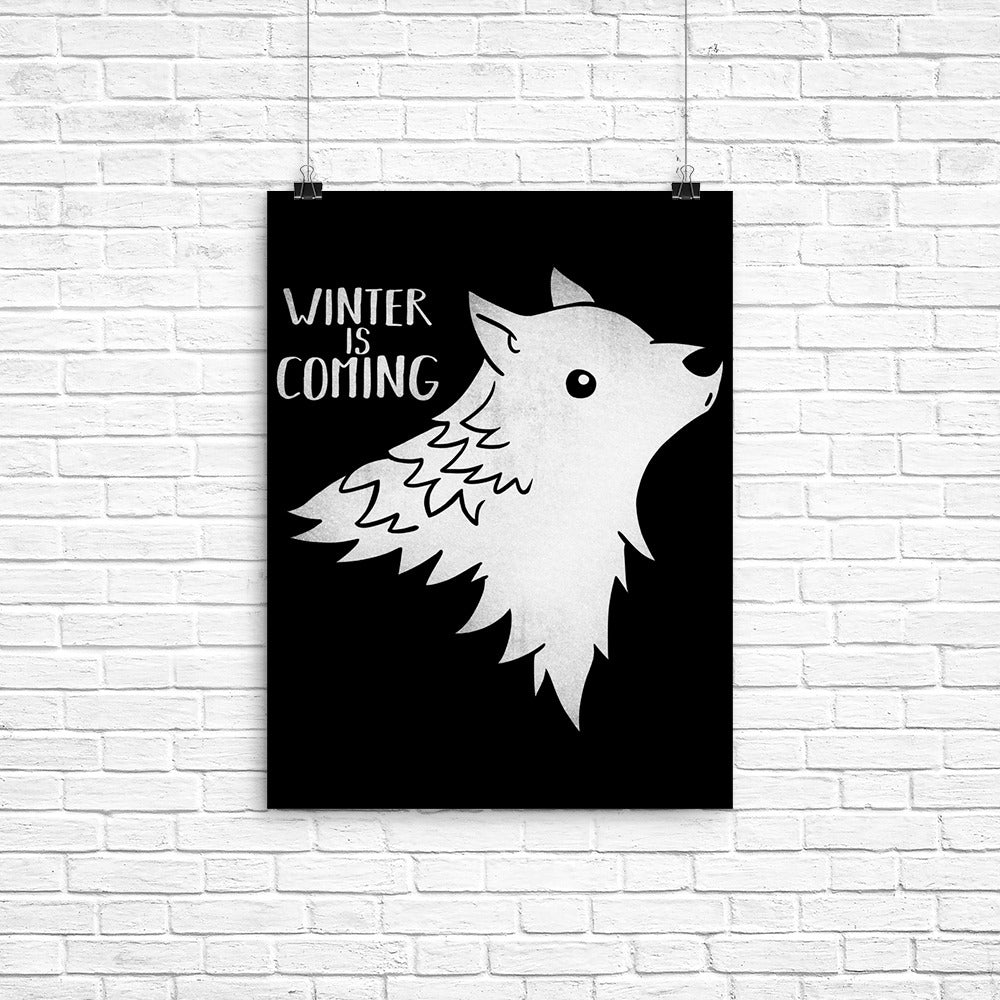 Wolf Kawaii Poster - Adult & Kids T-Shirts, Sweatshirts & Hoodies apparel design preview 1