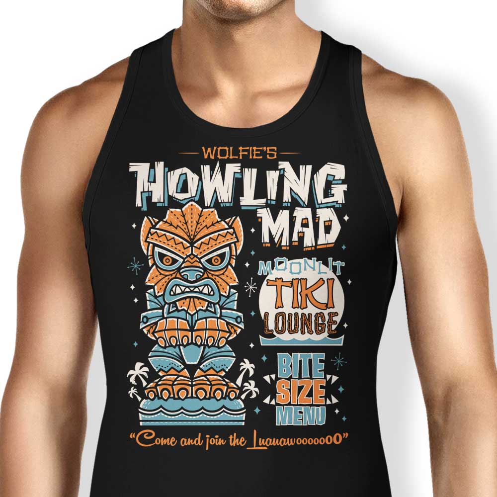 Wolfie Tiki Tank Top - Adult & Kids T-Shirts, Sweatshirts & Hoodies apparel design preview 1