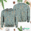 Women’s Skull Dance Macabre Print Round Neck Sweatshirt product image 2