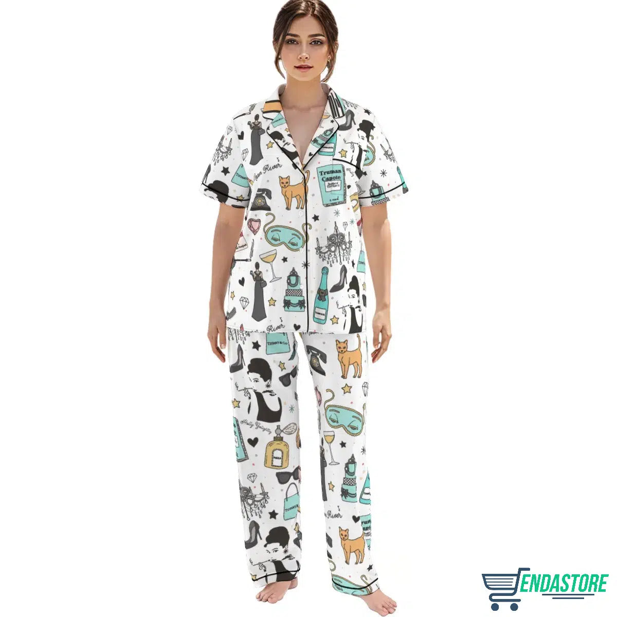 Women’s Breakfast At Tiffany’s Pajama Set product image 2