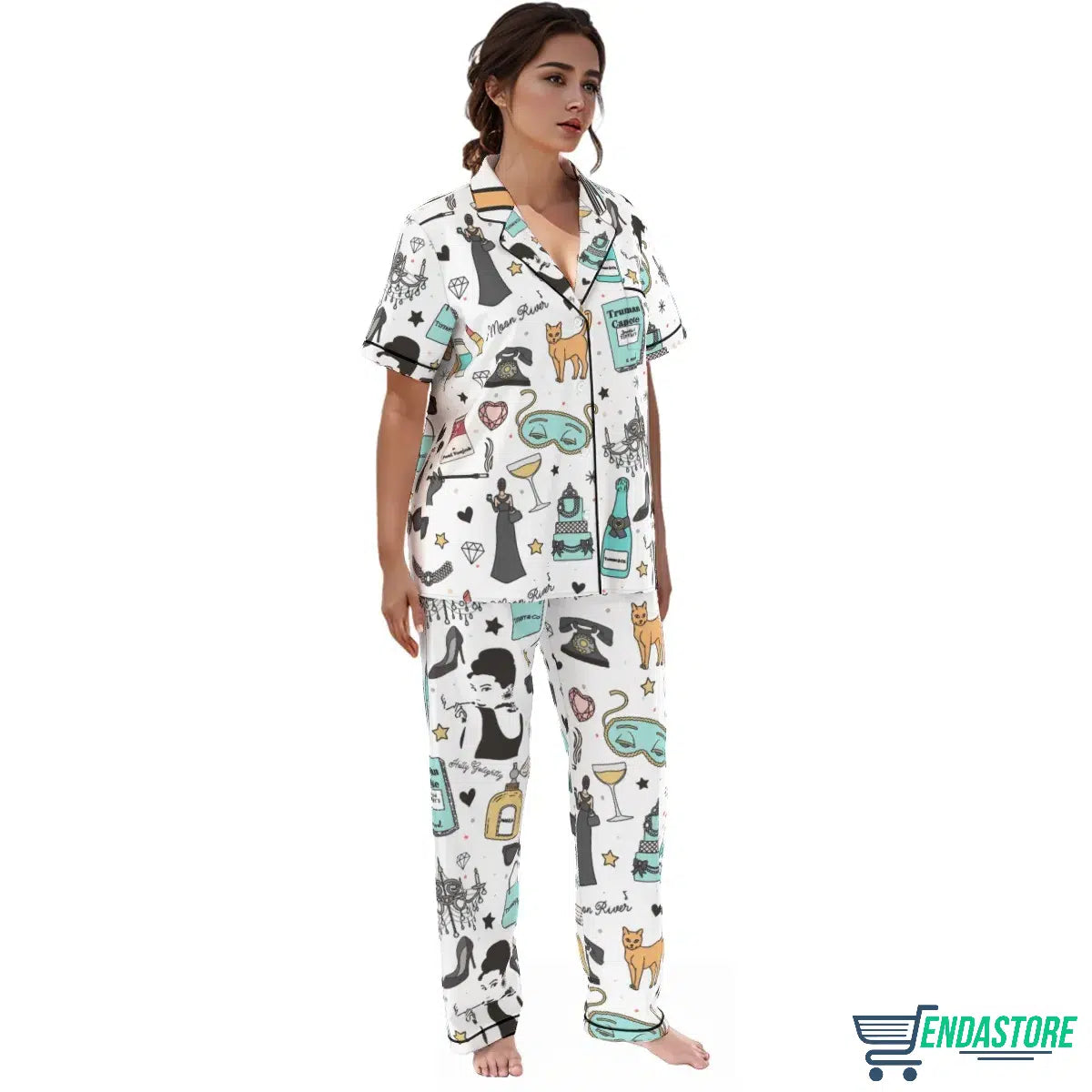 Women’s Breakfast At Tiffany’s Pajama Set product image 4