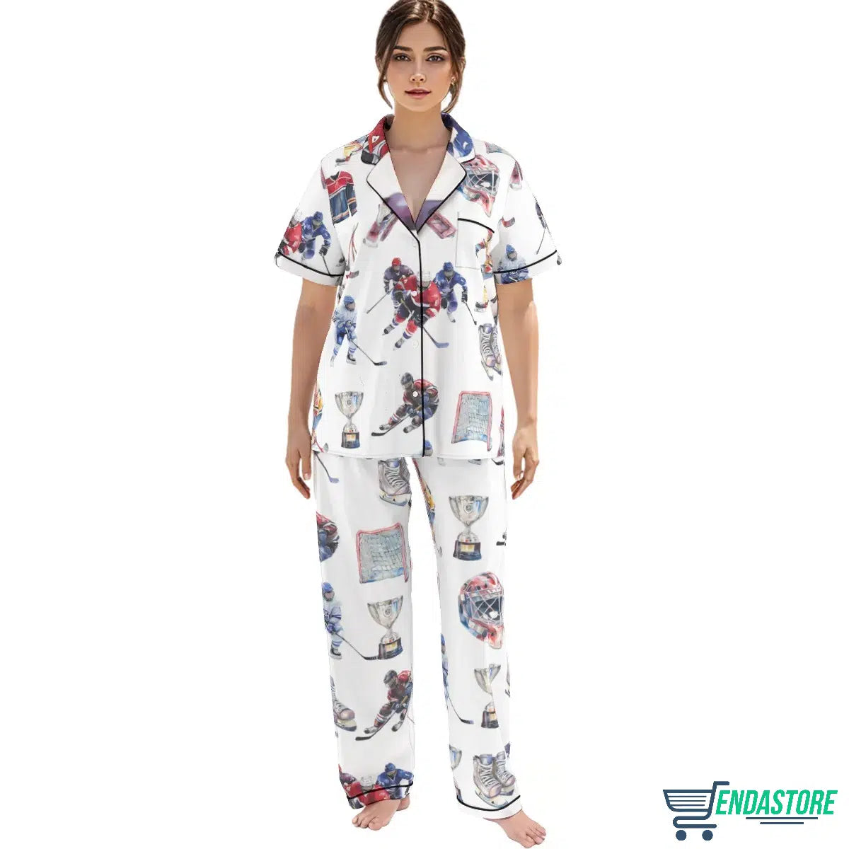 Women’s Hockey Pajama Set product image 2