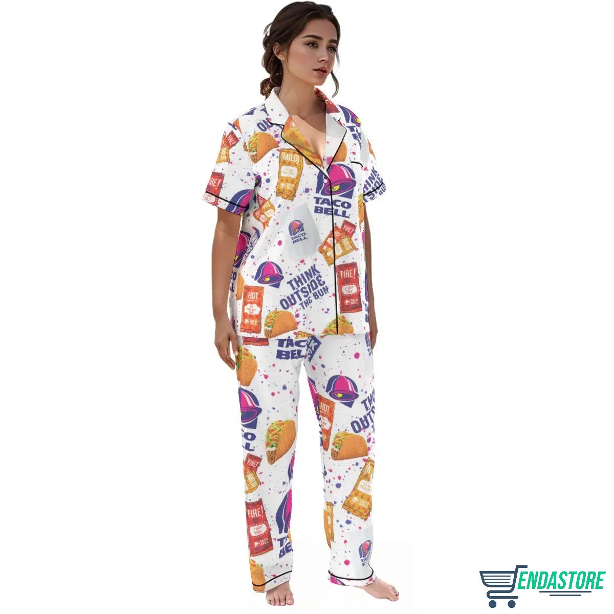 Women’s Taco Bell Long Sleeve Pajama Set product image 4