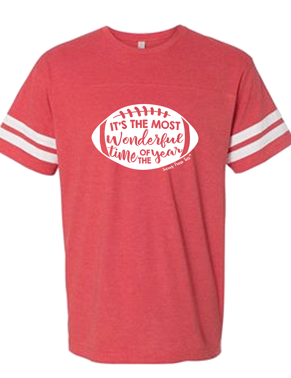 Sassy Frass Most Wonderful Time of the Year Football - Adult & Kids T-Shirts, Sweatshirts & Hoodies apparel design preview 1