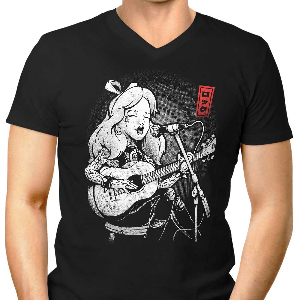 Wonderland Song Men's V-Neck - Adult & Kids T-Shirts, Sweatshirts & Hoodies apparel design preview 1