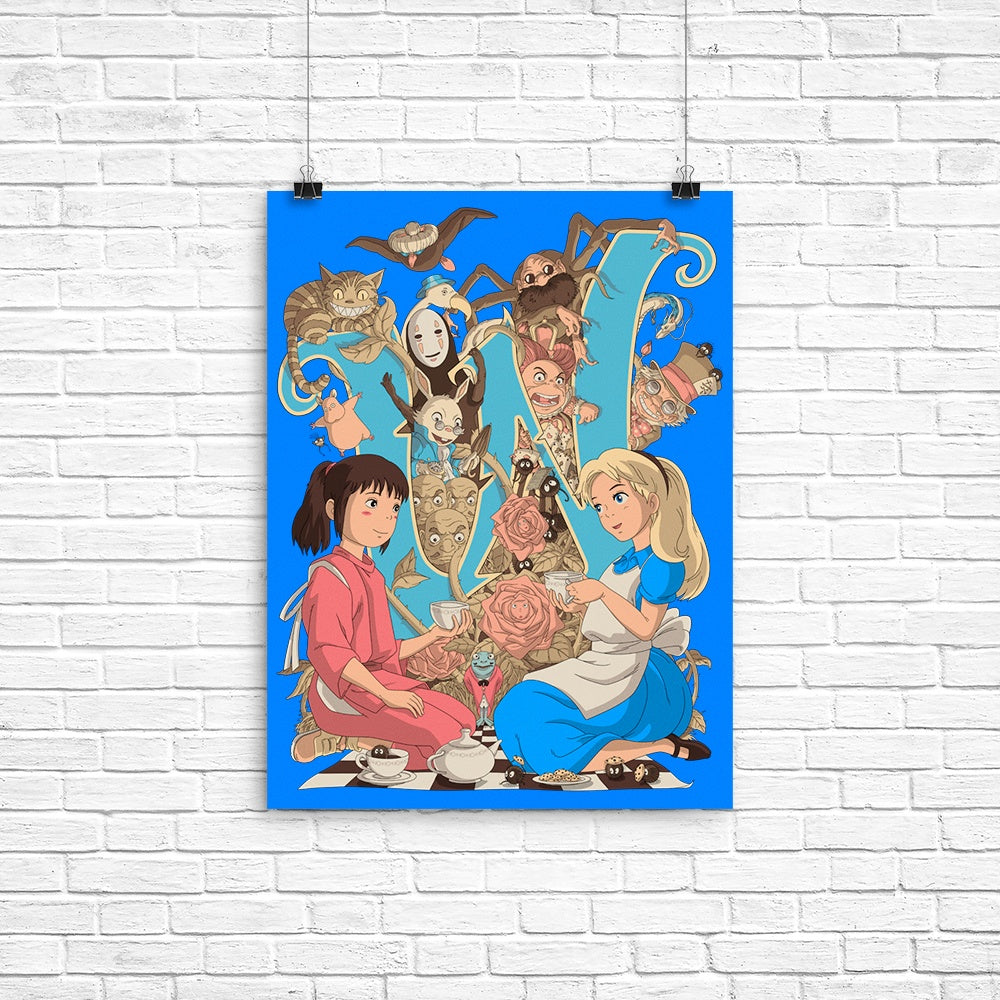 Wonderlands Poster - Adult & Kids T-Shirts, Sweatshirts & Hoodies apparel design preview 1
