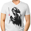 Woodsboro Killer Sumi-e Men's V-Neck - Adult & Kids T-Shirts, Sweatshirts & Hoodies apparel design preview 1