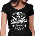 Woodsboro Slashers Women's V-Neck - Adult & Kids T-Shirts, Sweatshirts & Hoodies apparel design preview 1