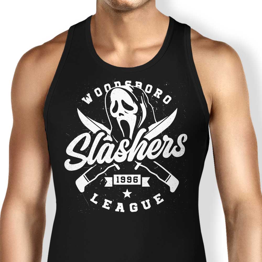 Woodsboro Slashers Tank Top - Adult & Kids T-Shirts, Sweatshirts & Hoodies apparel design preview 1