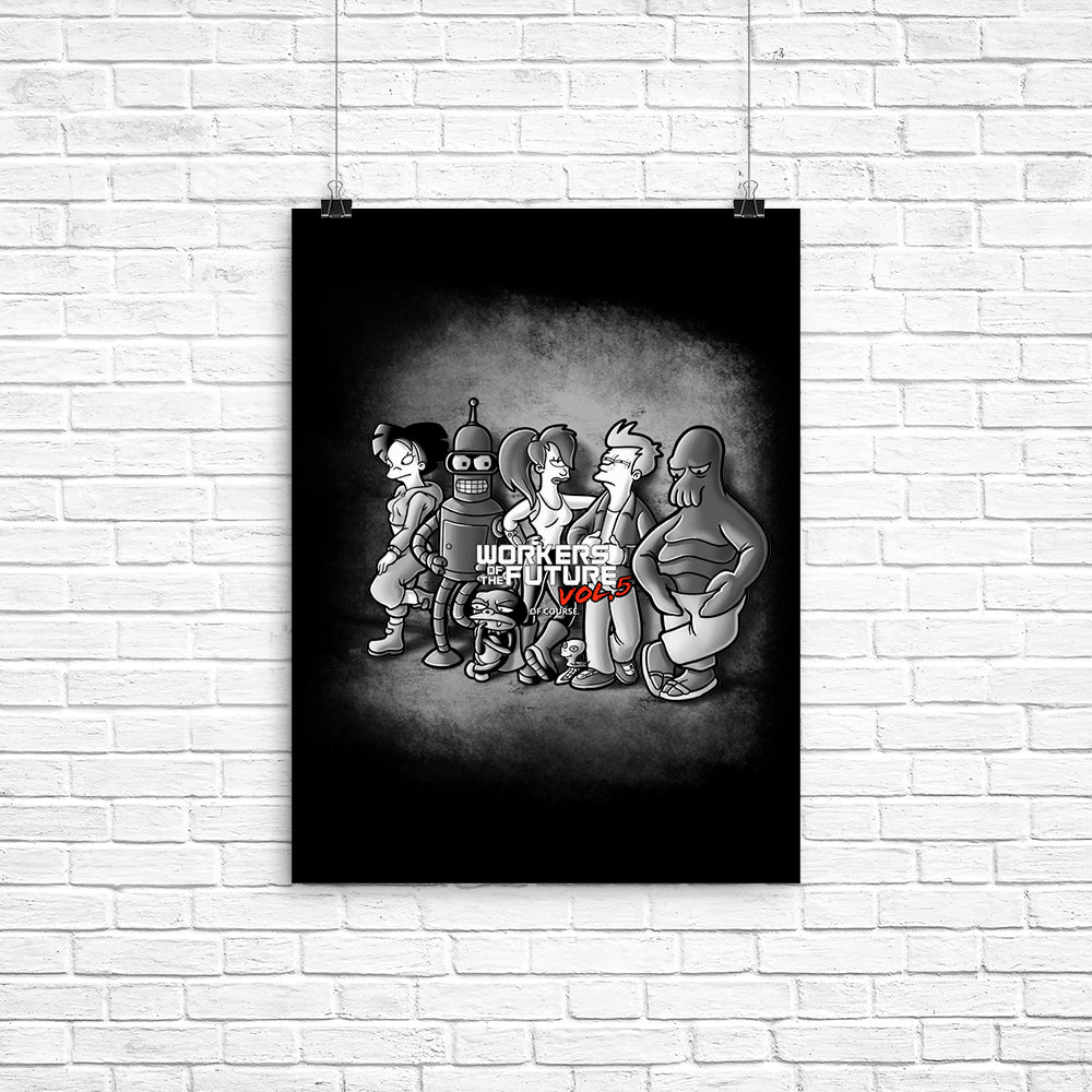 Workers of the Future Poster - Adult & Kids T-Shirts, Sweatshirts & Hoodies apparel design preview 1