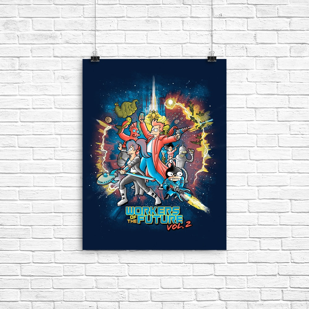 Workers of the Future: Vol. 2 Poster - Adult & Kids T-Shirts, Sweatshirts & Hoodies apparel design preview 1