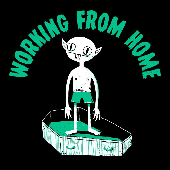 Working from Home Men's Apparel - Adult & Kids T-Shirts, Sweatshirts & Hoodies apparel design preview 2