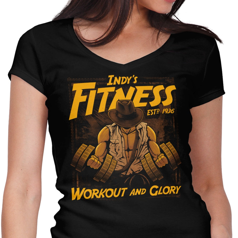 Workout and Glory Women's V-Neck - Adult & Kids T-Shirts, Sweatshirts & Hoodies apparel design preview 1