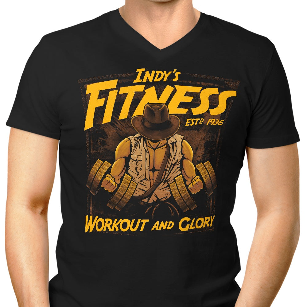 Workout and Glory Men's V-Neck - Adult & Kids T-Shirts, Sweatshirts & Hoodies apparel design preview 1