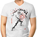 World Warrior Sumi-e Men's V-Neck - Adult & Kids T-Shirts, Sweatshirts & Hoodies apparel design preview 1