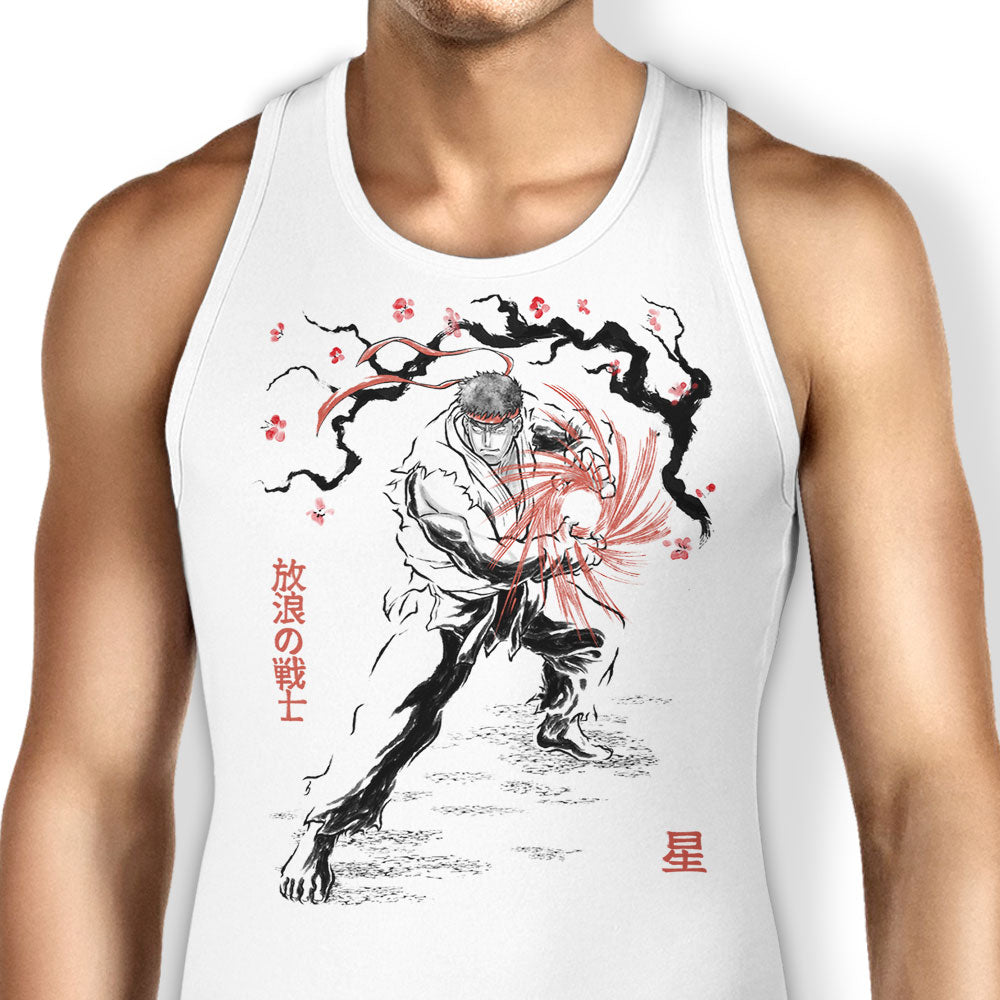 World Warrior Sumi-e Tank Top - Adult & Kids T-Shirts, Sweatshirts & Hoodies apparel design preview 1