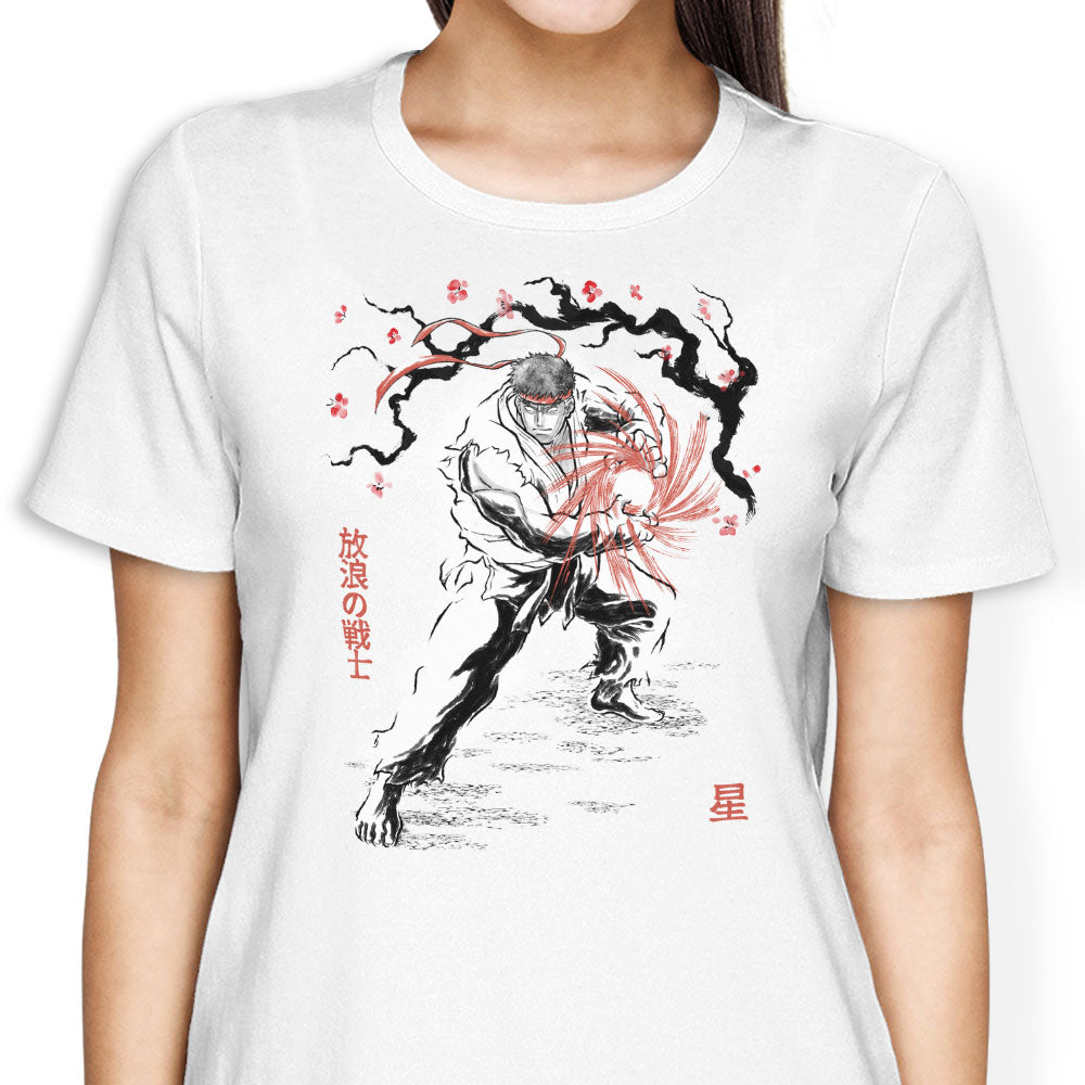 World Warrior Sumi-e Women's Apparel - Adult & Kids T-Shirts, Sweatshirts & Hoodies apparel design preview 1