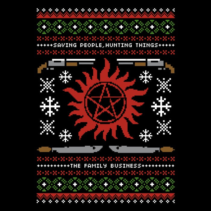 Wrapping Presents, Hunting Things - Adult & Kids T-Shirts, Sweatshirts & Hoodies apparel design preview 2