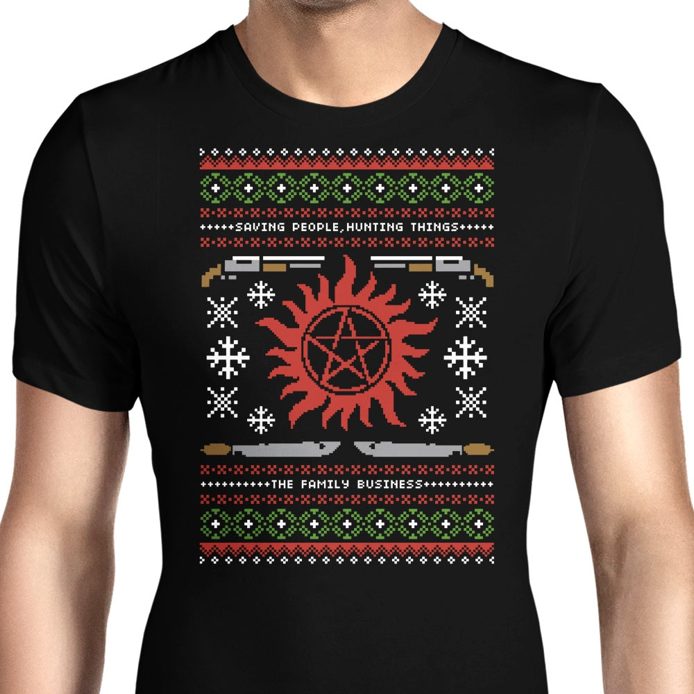 Wrapping Presents, Hunting Things Men's Apparel - Adult & Kids T-Shirts, Sweatshirts & Hoodies apparel design preview 1