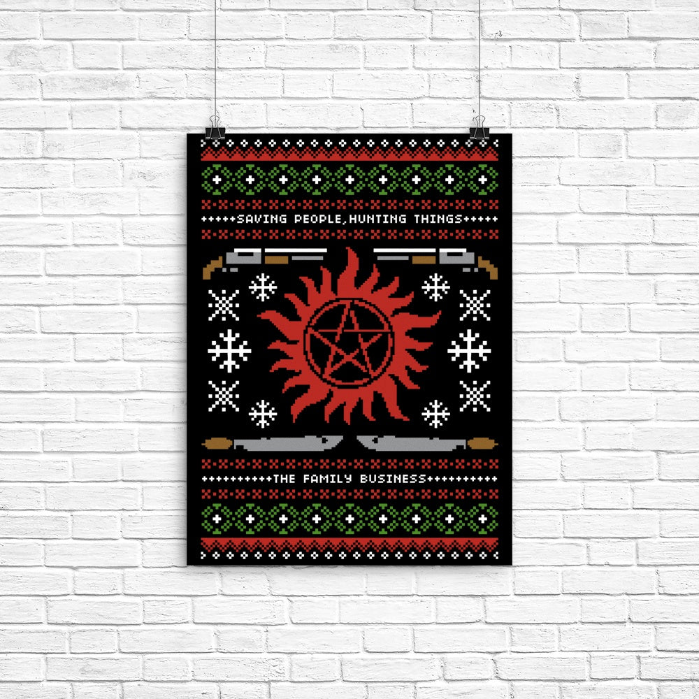 Wrapping Presents, Hunting Things Poster - Adult & Kids T-Shirts, Sweatshirts & Hoodies apparel design preview 1