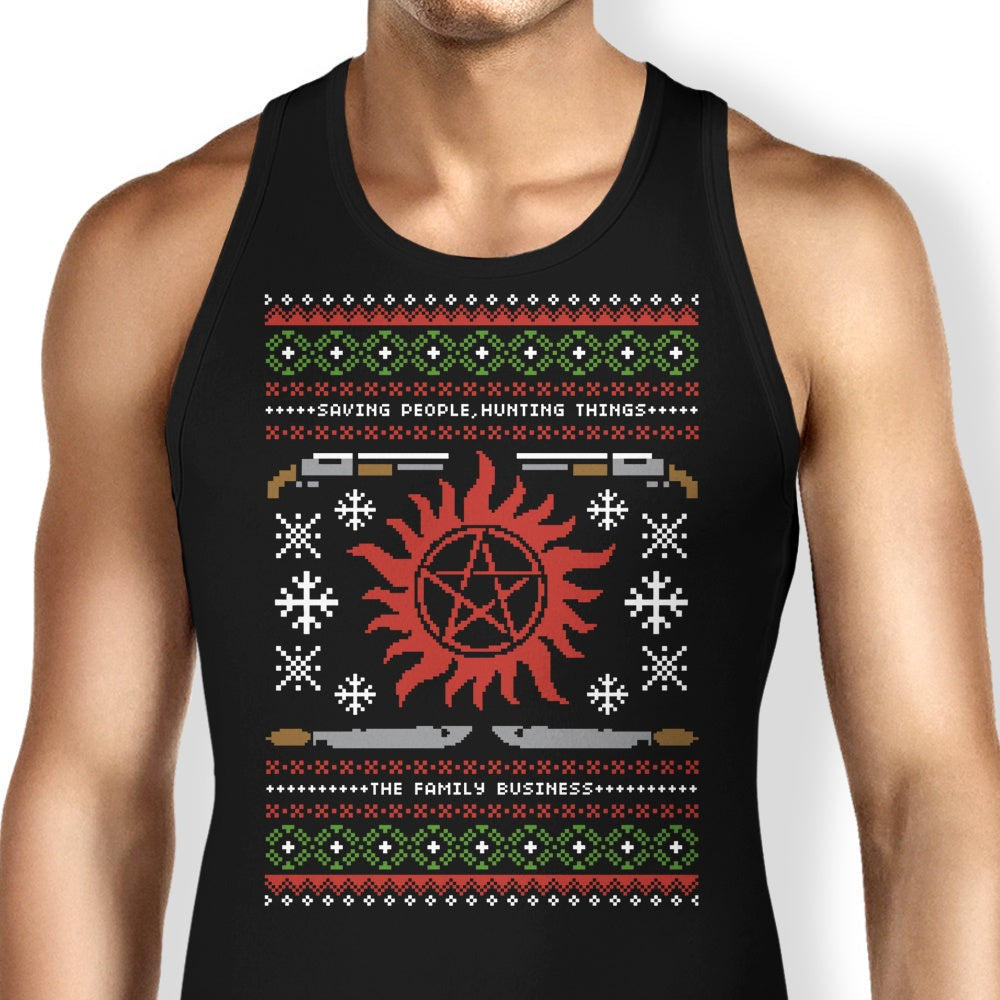 Wrapping Presents, Hunting Things Tank Top - Adult & Kids T-Shirts, Sweatshirts & Hoodies apparel design preview 1