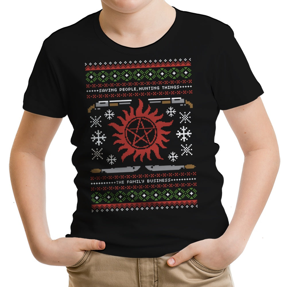 Wrapping Presents, Hunting Things Youth Apparel - Adult & Kids T-Shirts, Sweatshirts & Hoodies apparel design preview 1