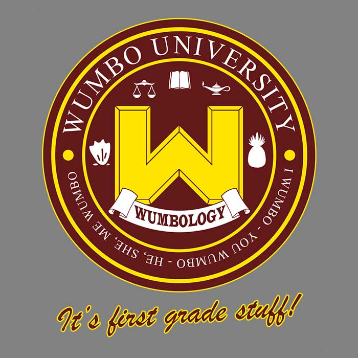 Wumbo University Men's Apparel - Adult & Kids T-Shirts, Sweatshirts & Hoodies apparel design preview 2