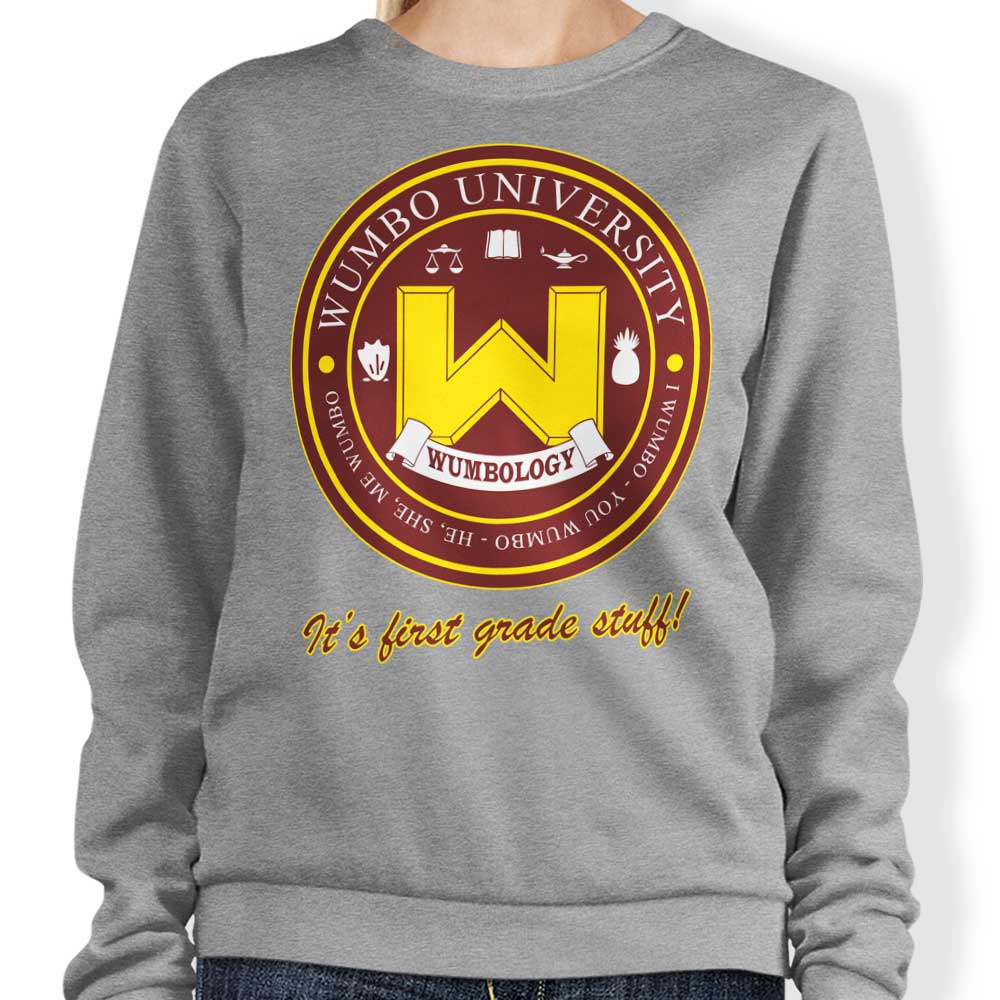 Wumbo University - Adult & Kids T-Shirts, Sweatshirts & Hoodies apparel design preview 1