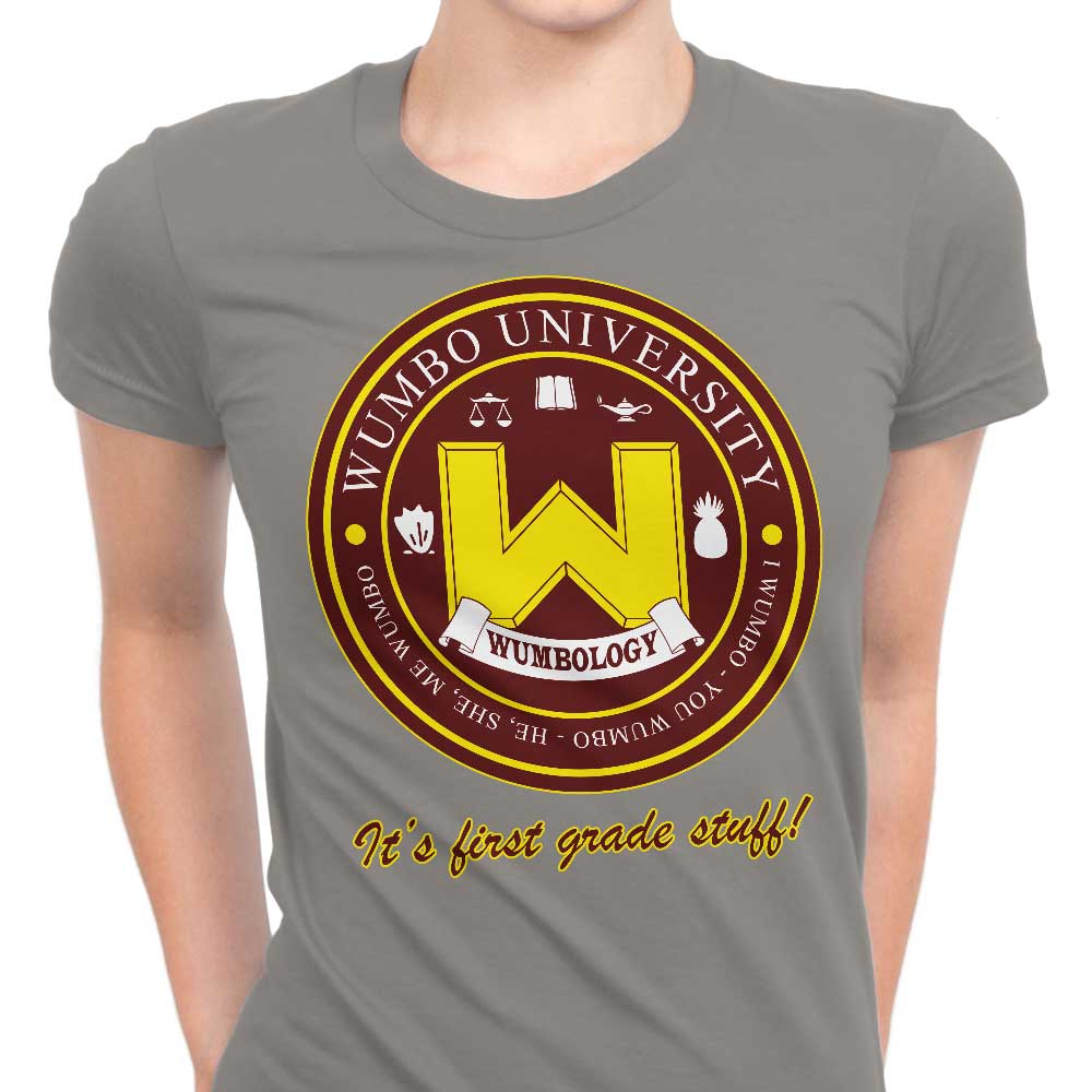 Wumbo University Women's Apparel - Adult & Kids T-Shirts, Sweatshirts & Hoodies apparel design preview 1