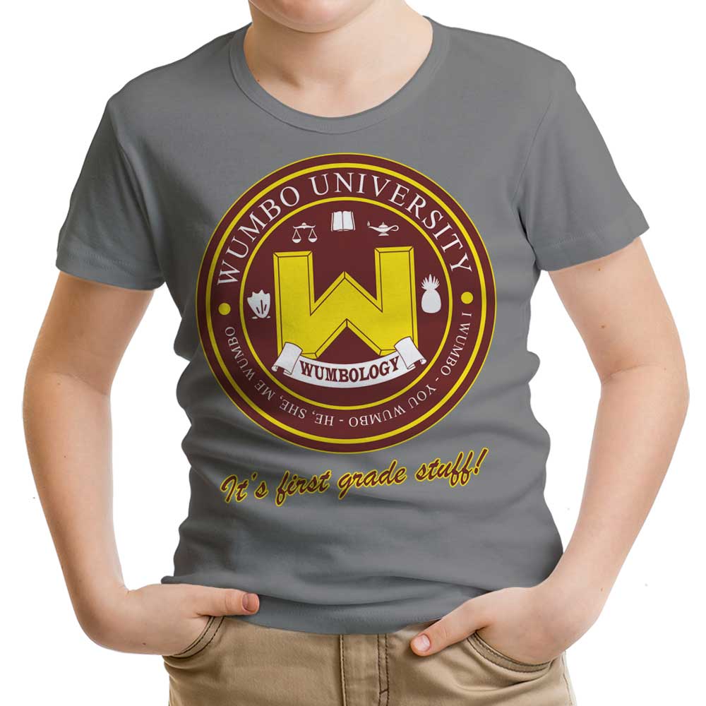Wumbo University Youth Apparel - Adult & Kids T-Shirts, Sweatshirts & Hoodies apparel design preview 1