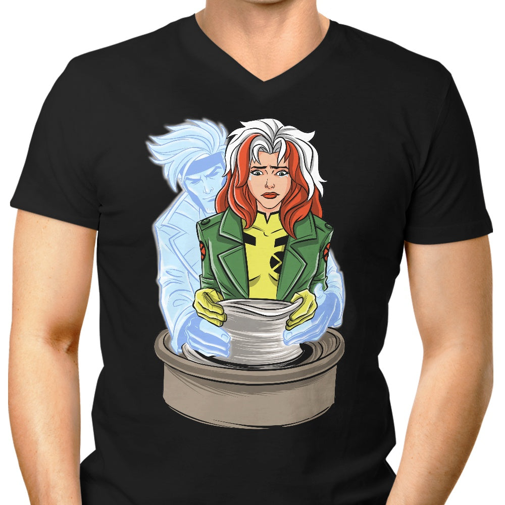 X-Ghost Men's V-Neck - Adult & Kids T-Shirts, Sweatshirts & Hoodies apparel design preview 1