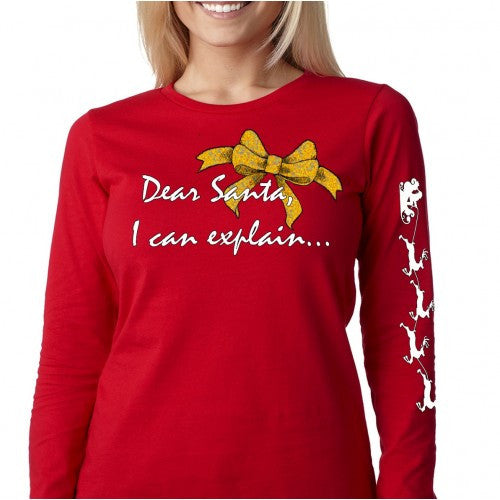 Southern Attitude Preppy Holiday Dear Santa - Adult & Kids T-Shirts, Sweatshirts & Hoodies apparel design preview 1