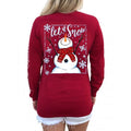 Southern Attitude Preppy Let It Snow Holiday - Adult & Kids T-Shirts, Sweatshirts & Hoodies apparel design preview 1