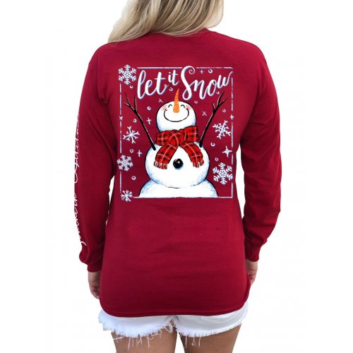 Southern Attitude Preppy Let It Snow Holiday - Adult & Kids T-Shirts, Sweatshirts & Hoodies apparel design preview 1