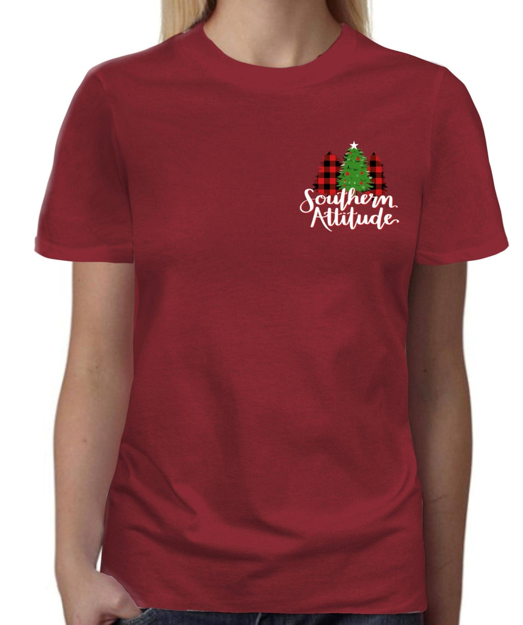 Southern Attitude Tis The Season Dog Christmas - Adult & Kids T-Shirts, Sweatshirts & Hoodies apparel design preview 2
