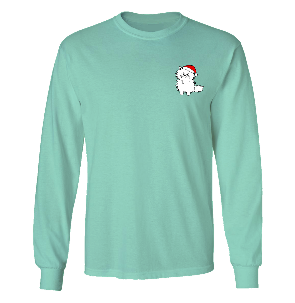Southern Attitude Christmas Fine Cat - Adult & Kids T-Shirts, Sweatshirts & Hoodies apparel design preview 2