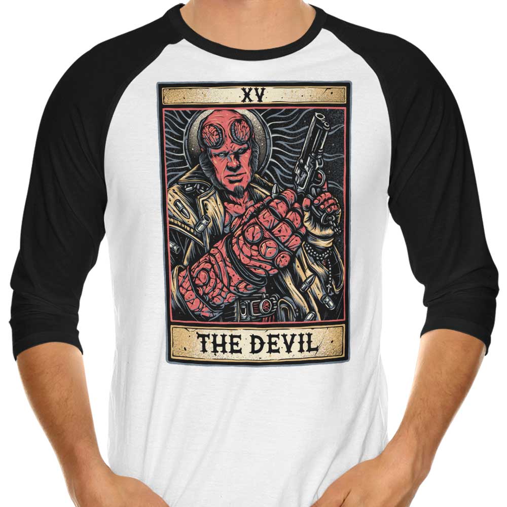 XV: The Devil 3/4 Sleeve Raglan - Adult & Kids T-Shirts, Sweatshirts & Hoodies apparel design preview 1