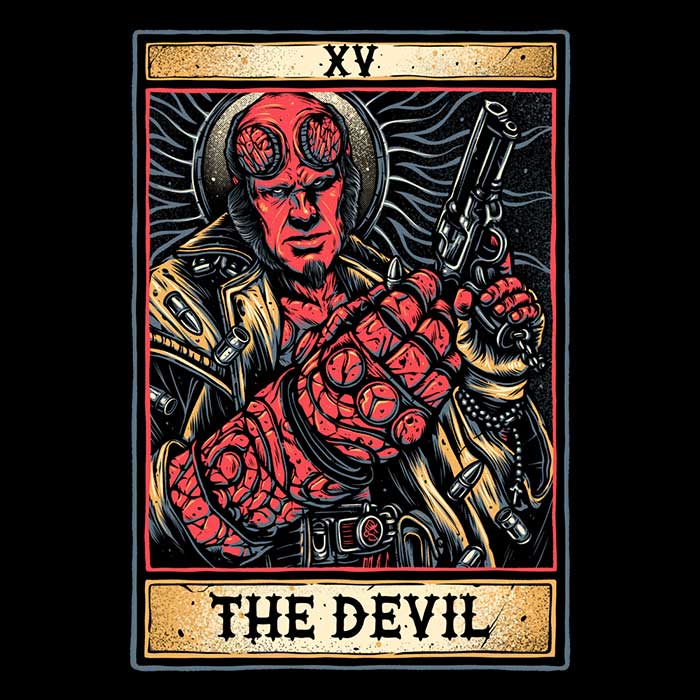 XV: The Devil Men's Apparel - Adult & Kids T-Shirts, Sweatshirts & Hoodies apparel design preview 2