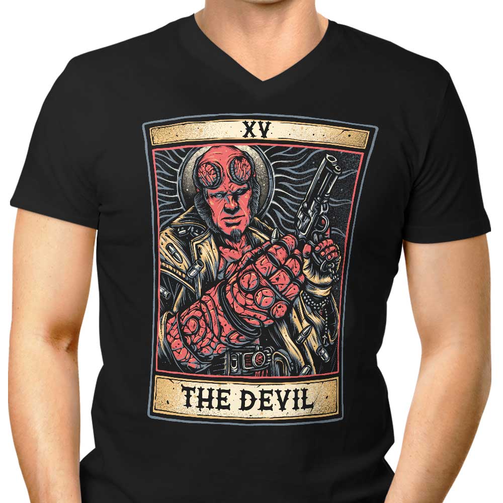 XV: The Devil Men's V-Neck - Adult & Kids T-Shirts, Sweatshirts & Hoodies apparel design preview 1