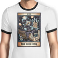 XXII: The Wise One Ringer - Adult & Kids T-Shirts, Sweatshirts & Hoodies apparel design preview 1