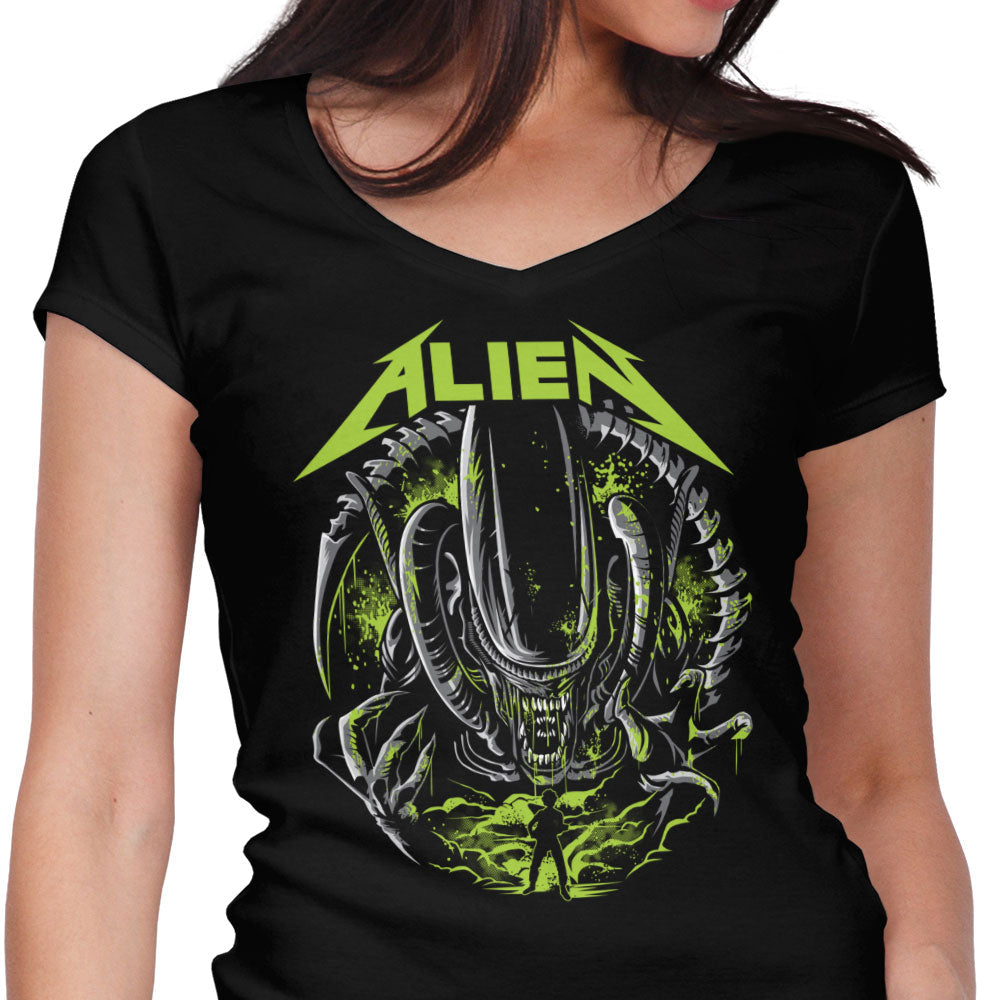 Xeno Death Women's V-Neck - Adult & Kids T-Shirts, Sweatshirts & Hoodies apparel design preview 1