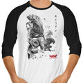 Xeno Invasion 3/4 Sleeve Raglan - Adult & Kids T-Shirts, Sweatshirts & Hoodies apparel design preview 1