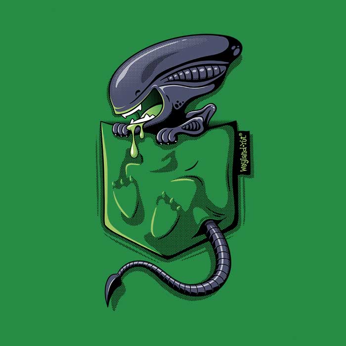 Xeno Pocket Men's Apparel - Adult & Kids T-Shirts, Sweatshirts & Hoodies apparel design preview 2