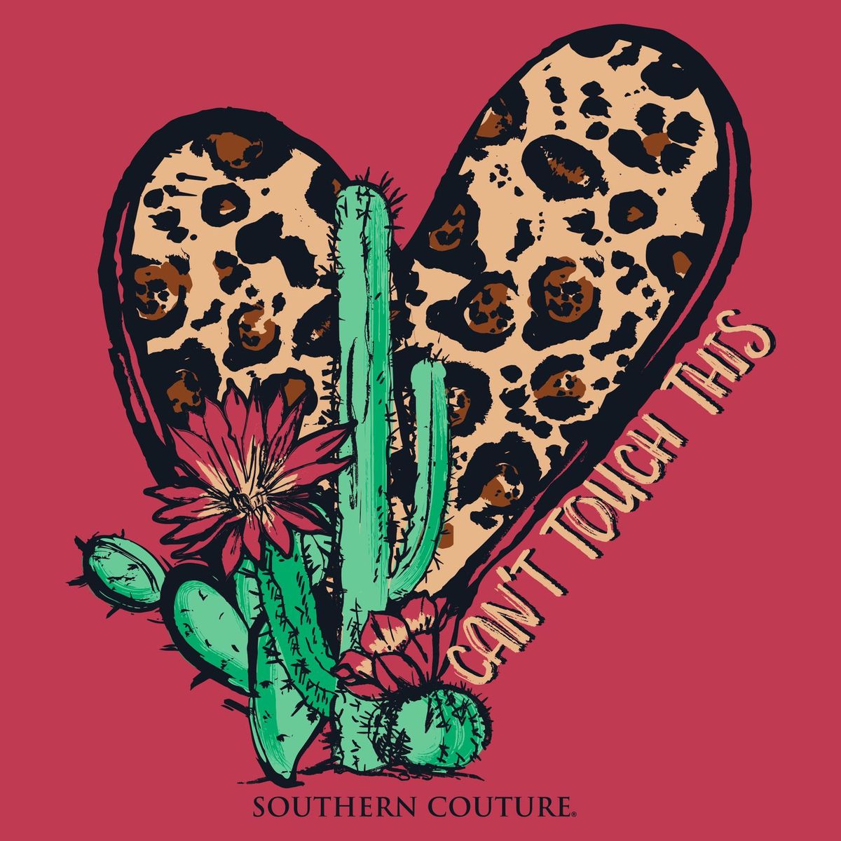 Southern Couture Soft Can't Touch This Heart - Adult & Kids T-Shirts, Sweatshirts & Hoodies apparel design preview 2