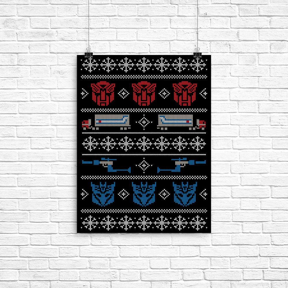 Xmas in Disguise Poster - Adult & Kids T-Shirts, Sweatshirts & Hoodies apparel design preview 1