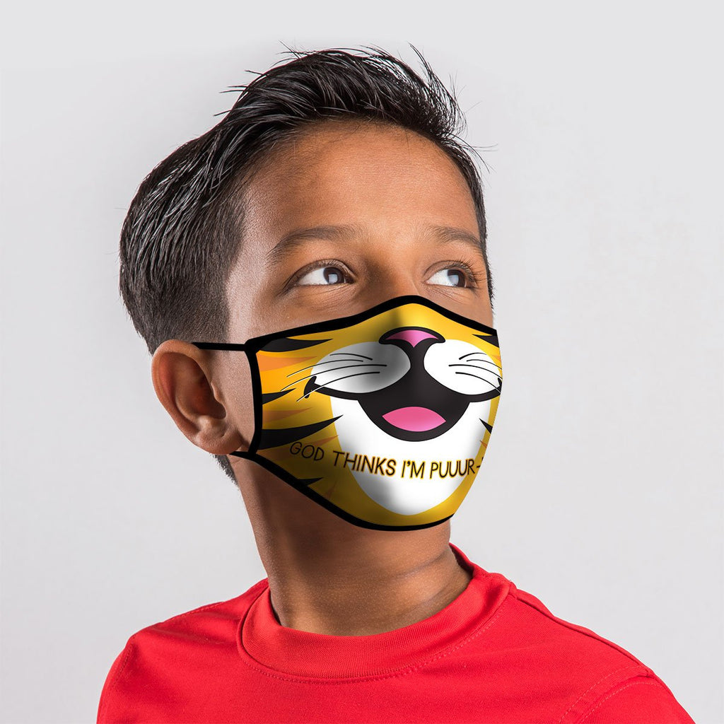 Kerusso Kids God Thinks I'm Perfect Tiger Youth - Adult & Kids T-Shirts, Sweatshirts & Hoodies apparel design preview 2