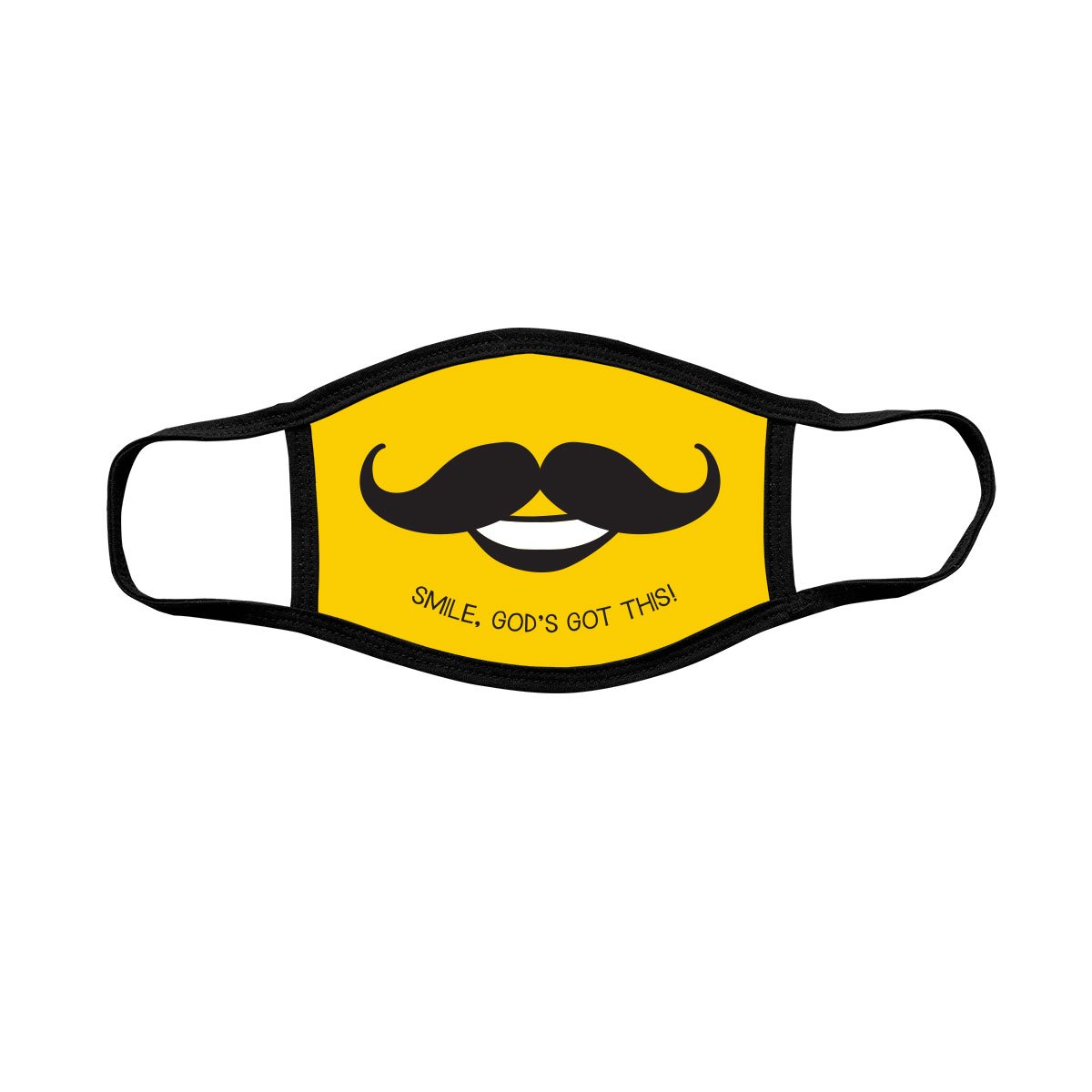 Kerusso Kids Smile God's Got This Mustache Youth - Adult & Kids T-Shirts, Sweatshirts & Hoodies apparel design preview 1