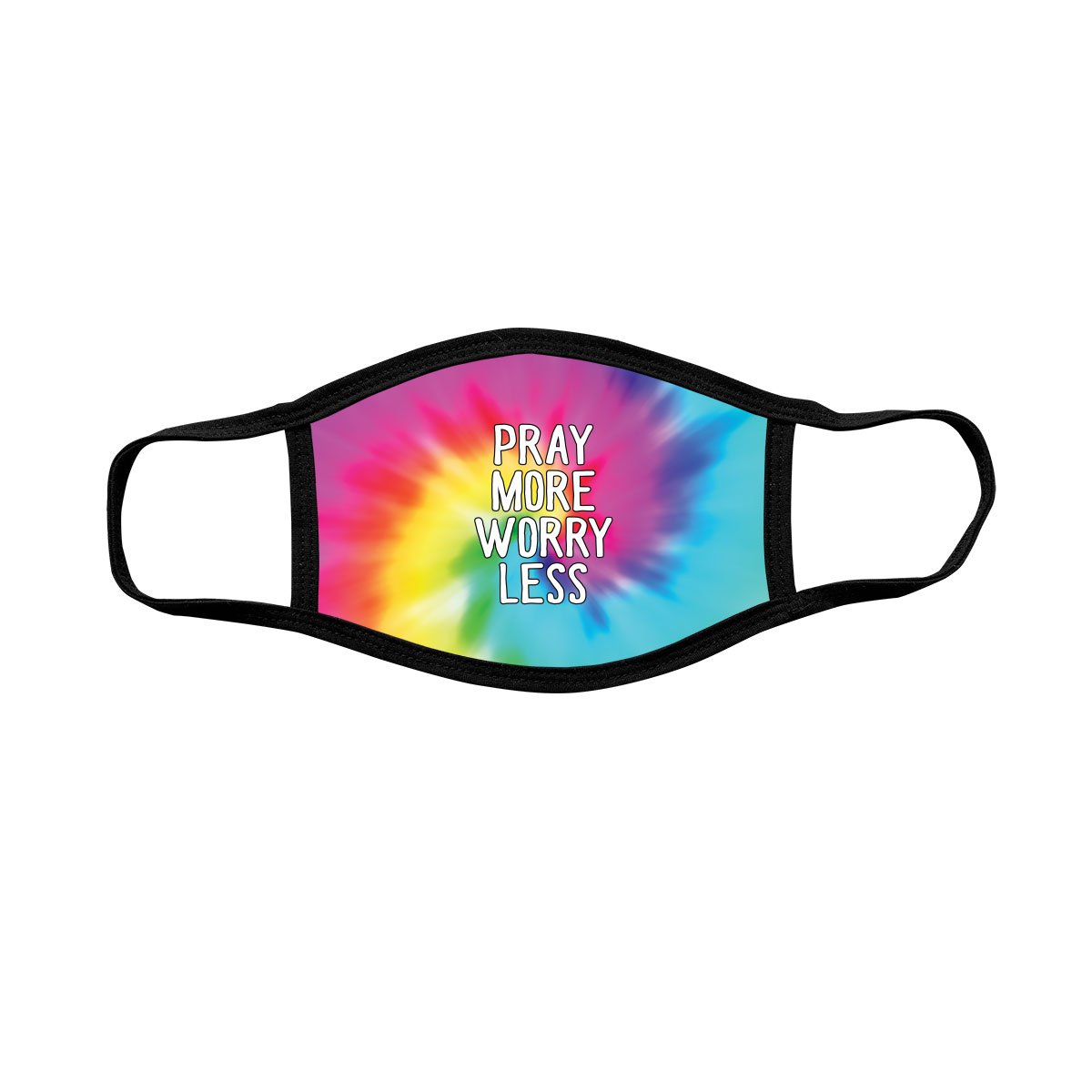 Kerusso Kids Pray More Worry Less Tie Dye Youth - Adult & Kids T-Shirts, Sweatshirts & Hoodies apparel design preview 1